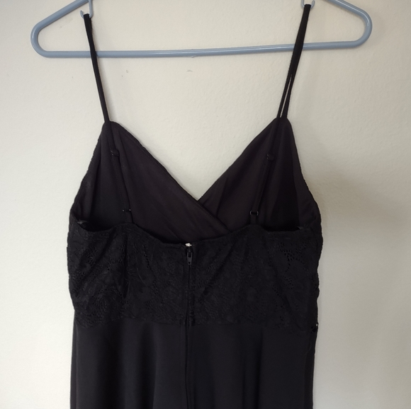 NWT Francesca's Black Ladder Trim Mini Dress - Picture 3 of 7